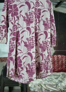 Charming Floral Print Kurta