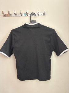 Black Chinese Knot Button Top