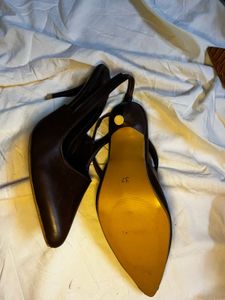 Women's Brown Slingback Heels