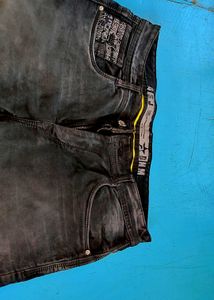 Men's Distressed Blue Denim Jeans