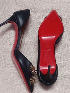 Christian Louboutin Black Spiked Heel