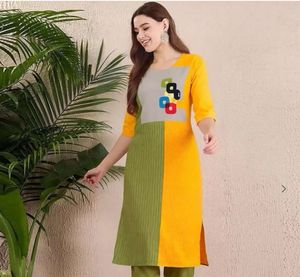 Vibrant Color Block Kurta