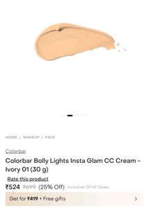 Colorbar Insta Glam CC Cream