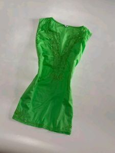 Vibrant Green Embroidered Kurta