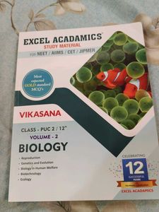 Excel Acadamics Biology Study Material Vol 2