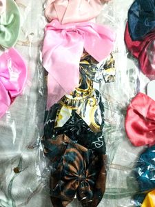 Set of Assorted Satin Bow Hair Clips