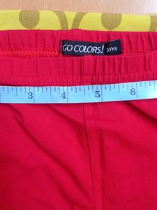 Leggings By Go Colors (Red)