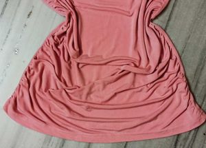 🍃🌸Y2k Chic Ruched Pink Top