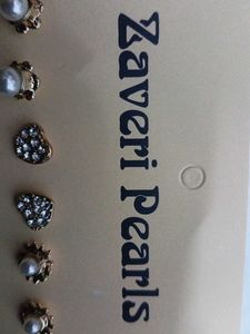 Zaveri Pearls Earring Set