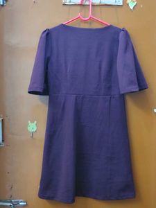 Chic Plum Fit &amp; Flare Dress