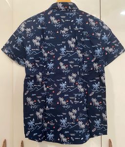 Men's Tropical Print Short Sleeve Shirt