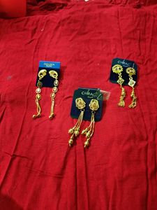 Brand New Three Earrings Combo Set