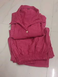 Pink Sleeveless Dress.  size : M