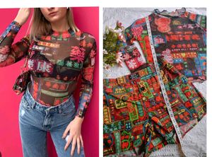 Funky Neon Print Co-ord Set