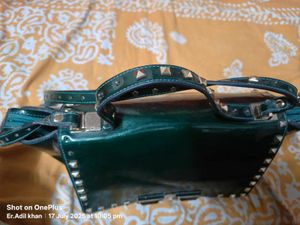 Studded Top Handle Bag