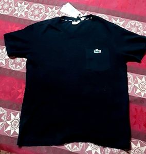 100% Original Lacoste Brand Tshirt Black for Men