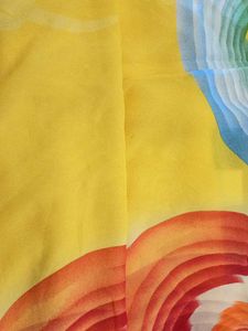 Vibrant Printed Saree