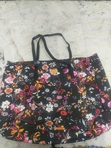 Colorbar Black Floral Shopping Bag Brand New