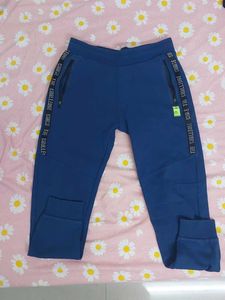 men Blue Track Pants