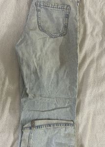 Zara Light Wash Baggy Jeans