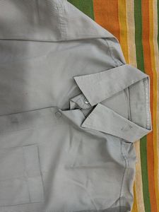 Classic Grey Striped Men's Shirt