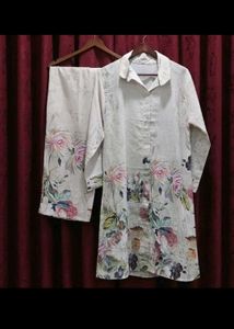 Floral Print Kurta Set