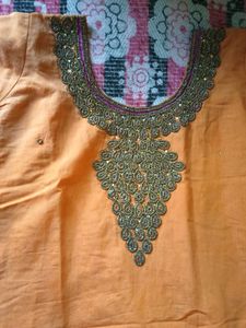 Orange Kurta Set with Dupatta