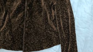 Brown Patterned Jacket