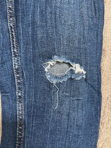 Blue Distressed Denim Jeans