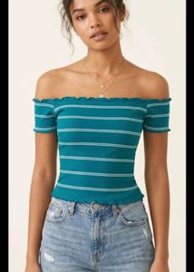 Striped Off-Shoulder Top