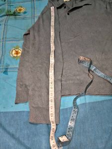 korean japanese vintage Men's Grey Polo Neck