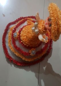 Cute Doll With Kitchen Set