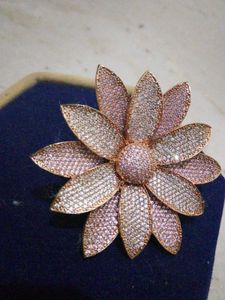 Exquisite Floral zirconia Cocktail Ring