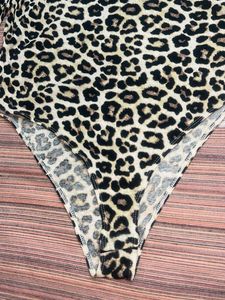Leopard design top high neck