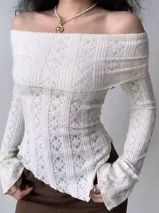 White Off-Shoulder Lace Top