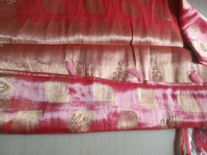 Completely New Elegant Pink Silk Saree