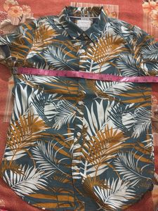 kids Tropical Print Short Sleeve Shirt
