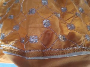 Mustered Color Rajputi Dress