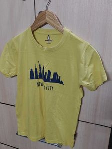 Yellow New York City Graphic T-Shirt