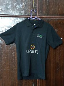Black Mathills Upbite Polo Shirt Only S Size