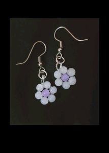 Flower Beaded Earrings