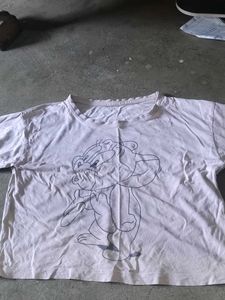 White Graphic Print T-Shirt