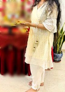 Elegant Cream Kurta Set