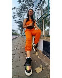 orange co-ord set