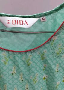 Aqua Floral Anarkali Suit