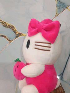 Hello Kitty Plush Toy with Strawberry