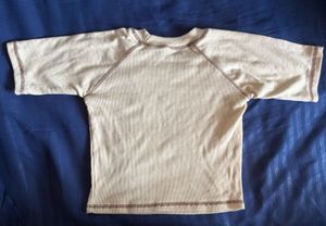 beige cropped top