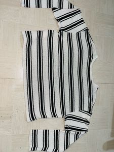 Chic Striped Long Sleeve Top