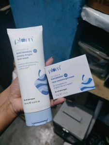 Plum Rice Water & Niacinamide Face Wash & Cream