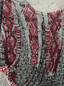 Abstract Print Long Sleeve Top